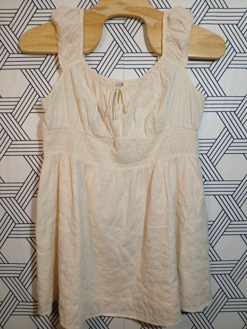Old Navy Plus Size Eyelet Midi Dress Off Shoulder Cottagecore Empire Waist